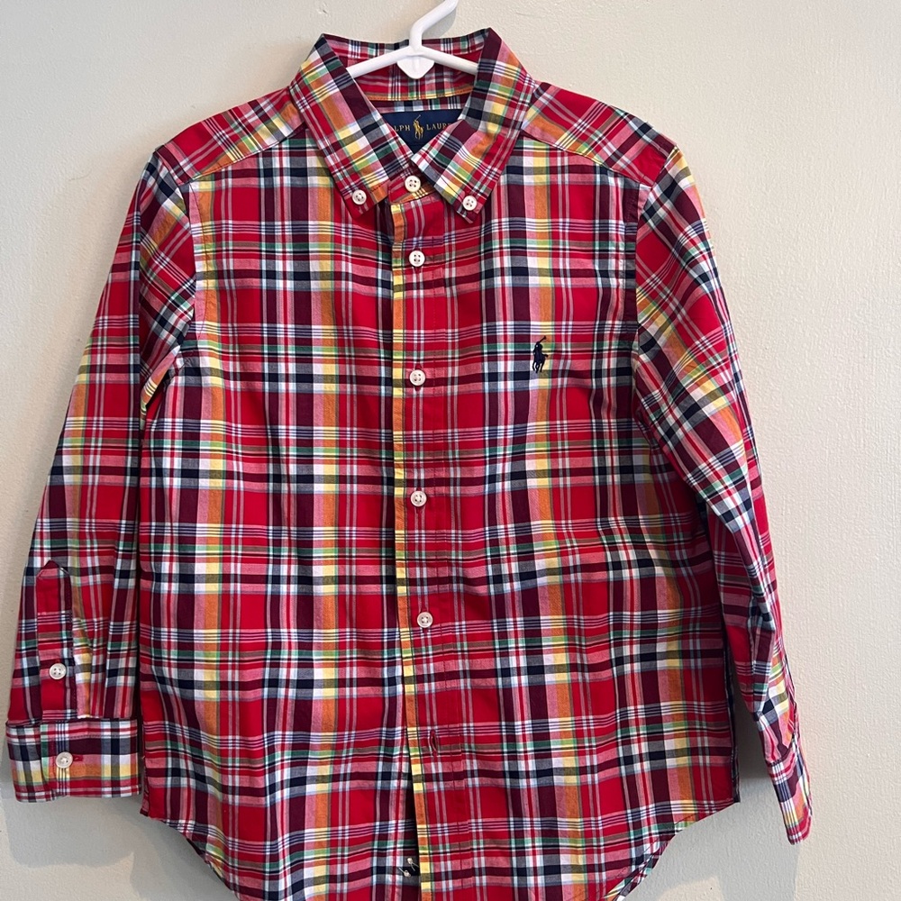 Ralph Lauren boys 5T long sleeve button down collar shirt